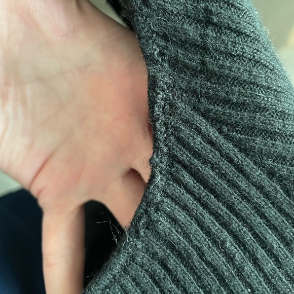 French Connection Basic Bodycon Sweater Midi Dress with Woven Detailing - Picture 6 of 7